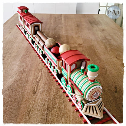 Le Train pain d'épice - les rails bonbons